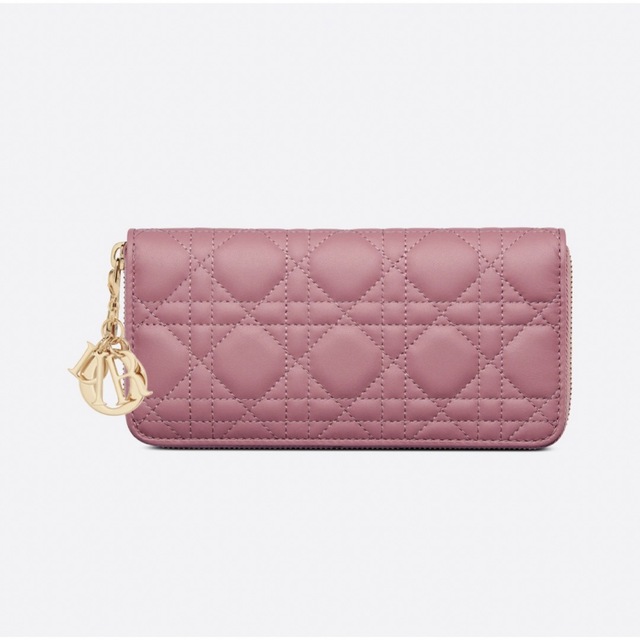 Christiandior新品 ディオール LADY DIOR VOYAGEUR ウォレット ラベンダー