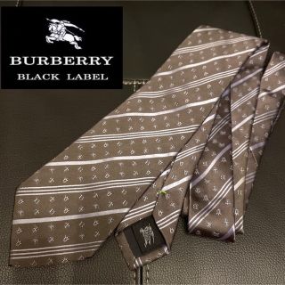 バーバリーブラックレーベル(BURBERRY BLACK LABEL)の【BURBERRY  BLACK LABEL】日本製　シルクネクタイ(ネクタイ)