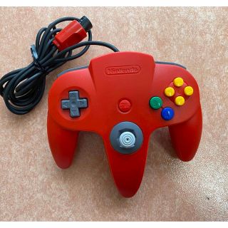 ニンテンドウ64(NINTENDO 64)のニンテンドー64 コントローラー レッド(家庭用ゲーム機本体)