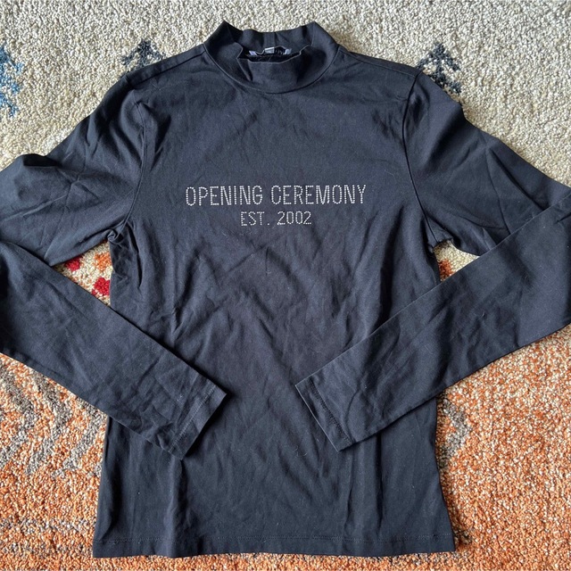 OPENING CEREMONY(オープニングセレモニー)のOPENING CEREMONY 黒ロンT レディースのトップス(Tシャツ(長袖/七分))の商品写真