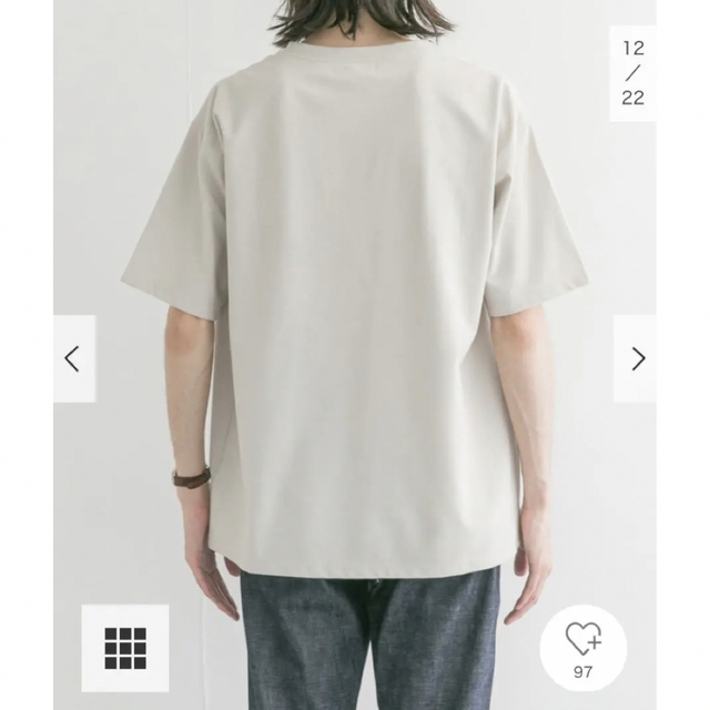 URBAN RESEARCH(アーバンリサーチ)の【美品】アーバンリサーチ ヒヤサラクールルーズポケットTシャツ(5分袖) メンズのトップス(Tシャツ/カットソー(半袖/袖なし))の商品写真