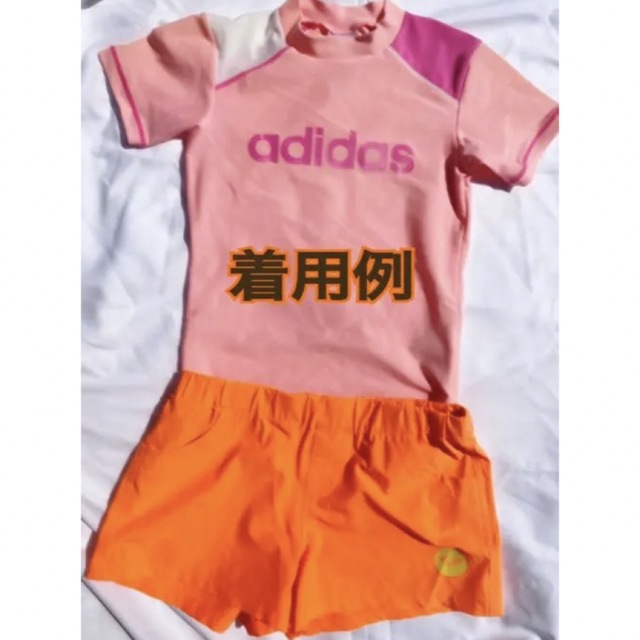 adidas(アディダス)のアディダス 半袖ラッシュガード ピンク　140 スポーツ/アウトドアのスポーツ/アウトドア その他(マリン/スイミング)の商品写真