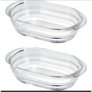 ハリオ(HARIO)のハリオ 耐熱ガラス製グラタン皿 ( 2個セット ) (食器)