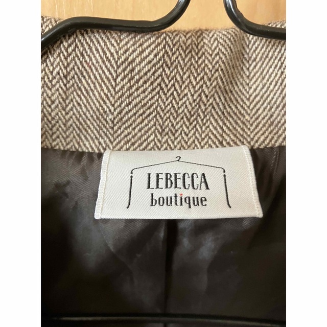 Lebecca Boutique 大きな一歩へのヘリンボーンジャケット レディースのジャケット/アウター(テーラードジャケット)の商品写真