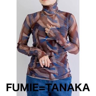 マメ(mame)の【FUMIE TANAKA】camo tulle high neckT(カットソー(長袖/七分))