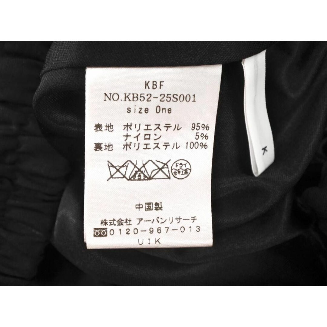 KBF(ケービーエフ)のKBF ケービーエフ アーバンリサーチ プリーツ スカート sizeOne/黒 ■■ レディース レディースのスカート(ロングスカート)の商品写真