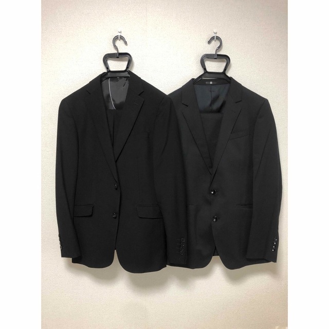 約39cm身幅SUITSELECT スーツセレクト スタイリッシュセットアップスーツ2着セット