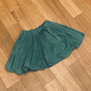 プティマイン(petit main)の【petit main】 キッズ スカート・スカパン グリーン 130サイズ(スカート)
