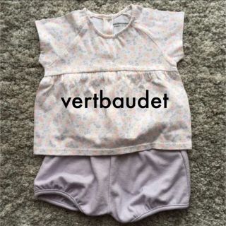 プチバトー(PETIT BATEAU)の新品☆Tシャツ チュニック パンツ セット 半袖 短パン(Ｔシャツ)