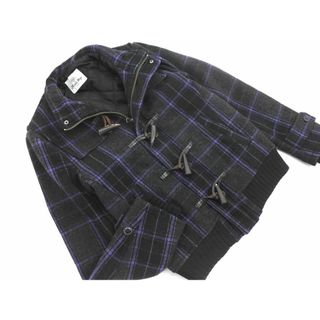 メンズビギ(MEN'S BIGI)のMEN'S BIGI メンズビギ チェック ダッフル ジャケット size2/グレー ◇■ メンズ(その他)