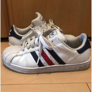 アディダス(adidas)のadidas スーパースター 白 赤 紺 24cm superstar(スニーカー)