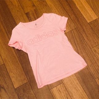 アディダス(adidas)の【adidas】 キッズ ガールズ  半袖Tシャツ ピンク 150サイズ(Tシャツ/カットソー)