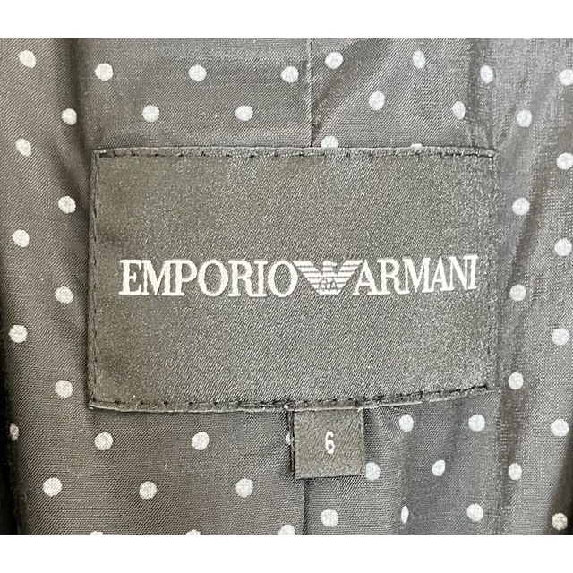 Emporio Armani(エンポリオアルマーニ)のアルマーニ　イタリア製 レディースジャケット M ブラック レディースのジャケット/アウター(テーラードジャケット)の商品写真