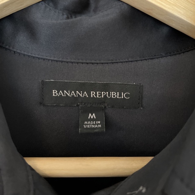 Banana Republic(バナナリパブリック)の【Banana Republic】シルクマキシ　シャツドレス　ブラック レディースのワンピース(ロングワンピース/マキシワンピース)の商品写真