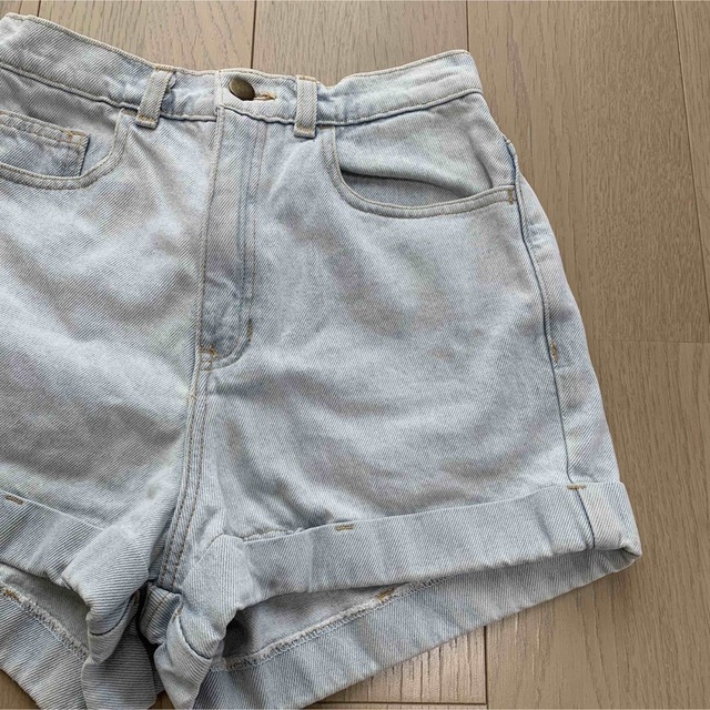 American Apparel(アメリカンアパレル)のAmerican apparel denim short mini pants レディースのパンツ(ショートパンツ)の商品写真