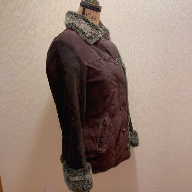 美品☆EddieBawer☆ブラウン裏付スウェードジャケット☆XS - その他