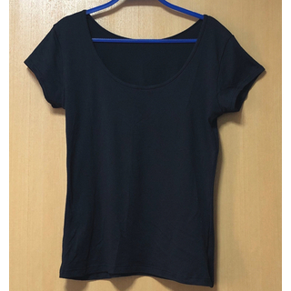 イトーヨーカドー  ボディクーラー　フレンチスリーブ　黒　(Tシャツ(半袖/袖なし))