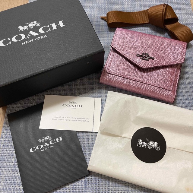 COACH NEW YORK  ニつ折りサイフ　新品未使用品