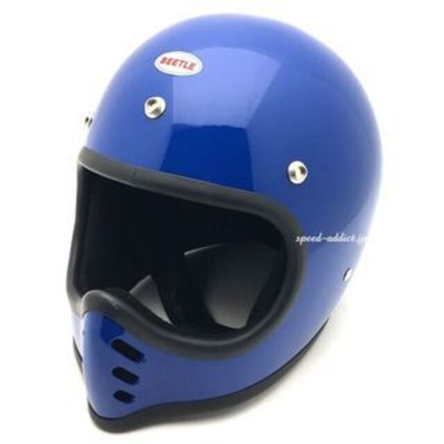 BEETLE MTX オフロードメット 青色 M ブルー OCEAN BLUE-