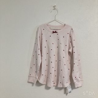 ジェラートピケ(gelato pique)の新品未使用　ジェラートピケ　いちご　ワッフル　プルオーバー(Tシャツ/カットソー)