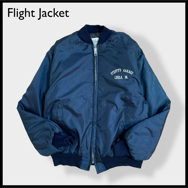 【flight jacket】企業系 フライトジャケット ブルゾン XL