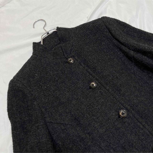 jun ashida(ジュンアシダ)のmiss ashida ミスアシダ　ニット　スタンドカラー　ロングコート レディースのジャケット/アウター(ロングコート)の商品写真