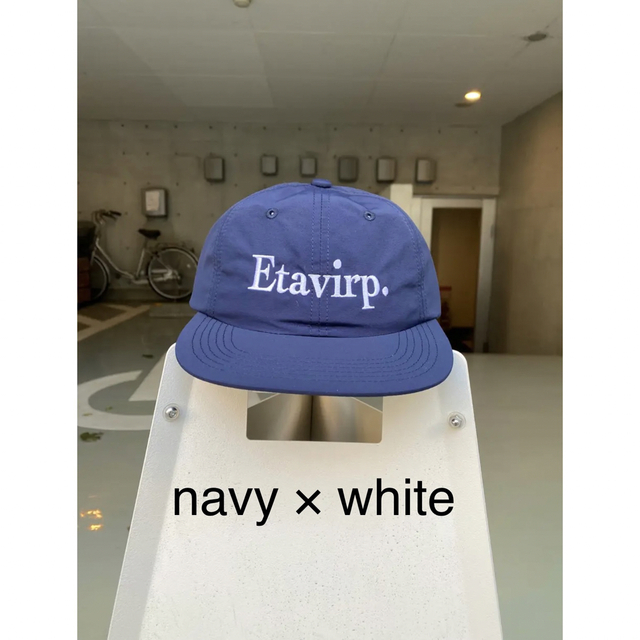 etavirp nylon logo cap white × navy-