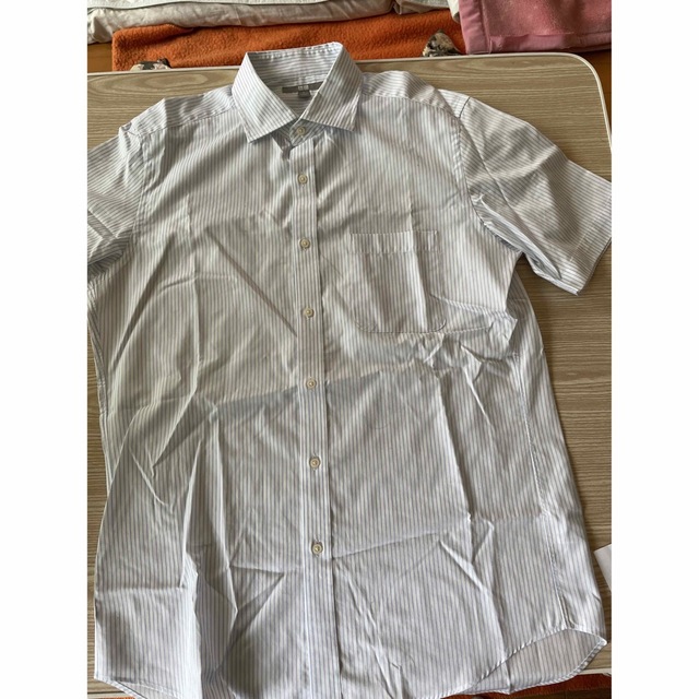 UNIQLO(ユニクロ)のユニクロ　ストライプ半袖シャツ　L メンズのトップス(シャツ)の商品写真