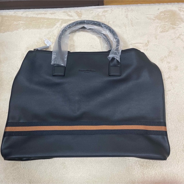 エルメネジルドゼニア ビジネスバッグ トートバッグ レザー ブラック
