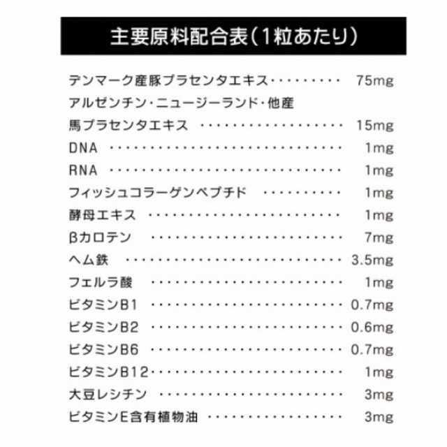 極プラセンタ サプリメント 約3ヵ月分  美容 コラーゲン ビタミン 食品/飲料/酒の健康食品(コラーゲン)の商品写真