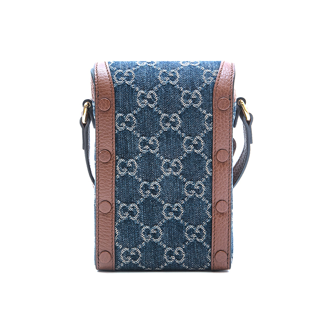 Gucci - グッチ GUCCI GGデニム ホースビット ミニ ショルダーバッグの