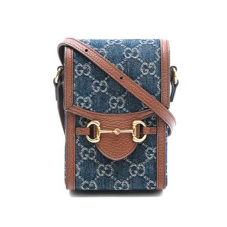 グッチ(Gucci)のグッチ GUCCI GGデニム ホースビット ミニ ショルダーバッグ(ショルダーバッグ)