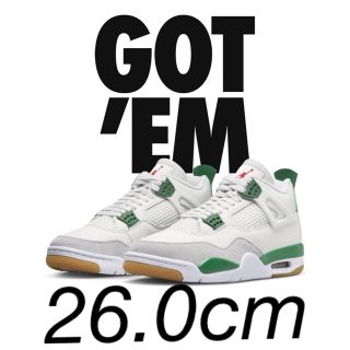 ジョーダン(Jordan Brand（NIKE）)のNike SB × Air Jordan 4 "Pine Green"(スニーカー)