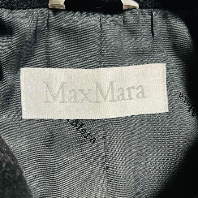 MaxMara マックスマーラ ロングコート カシミヤ混 黒 38