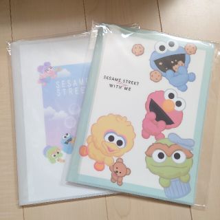 セサミストリート(SESAME STREET)のセサミストリート ファイル ポケット 新品 クリアファイル ファスナー付き(クリアファイル)