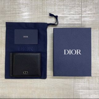 美品 Dior マネークリップ 付き 2つ折り 財布 カードケース ブラック 系 美品 Dior マネークリップ 付き 2つ折り 財布 カードケース ブラック 系