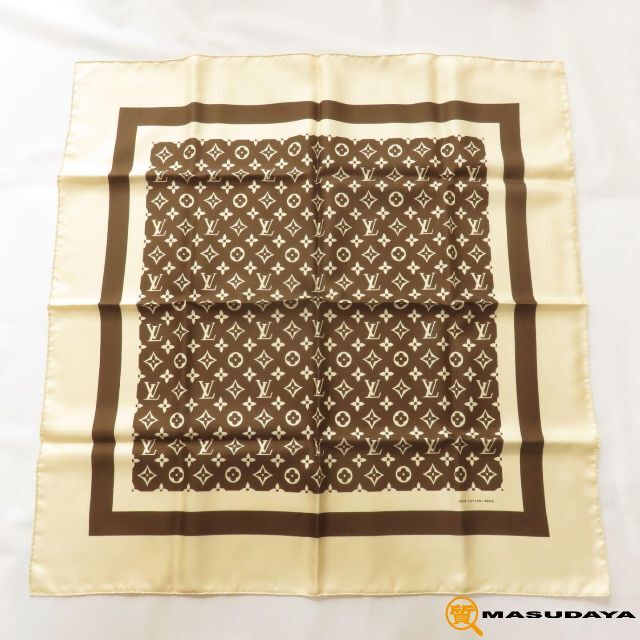 バンダナ/スカーフ ルイヴィトンモノグラム柄スカーフ【美品】 13090円