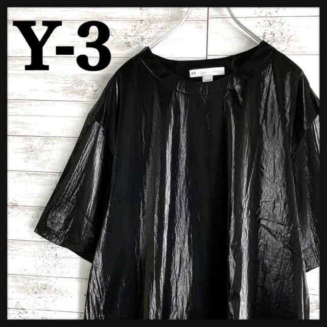 7541【希少デザイン】Y-3☆ワンポイントロゴ定番カラーtシャツ入手困難　美品