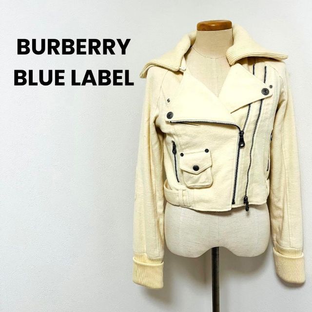 2023大得価 BURBERRY BLUE LABEL Burberry バーバリーブルーレーベル ライダース 革ジャンの通販 by ひの's  shop｜バーバリーブルーレーベルならラクマ