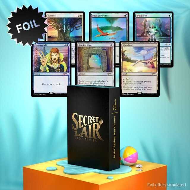 未開封　Secret Lair【MTG】Artist Series: Mark Poole foil版　コンプリートセット　限定イラストセット 不毛の大地　極楽長