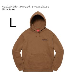 シュプリーム(Supreme)のSupreme Worldwide Hooded Sweatshirt Lサイズ(パーカー)