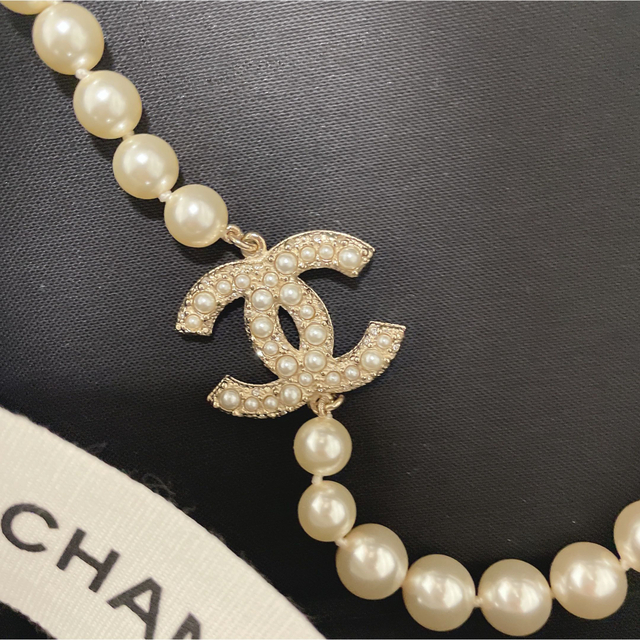コレクショ CHANEL - シャネル❤豪華ミラーボール付きパールネックレス
