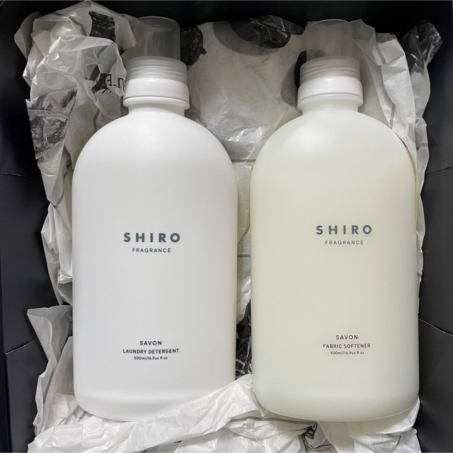 shiro(シロ)のSHIRO 洗剤&柔軟剤セット インテリア/住まい/日用品の日用品/生活雑貨/旅行(洗剤/柔軟剤)の商品写真