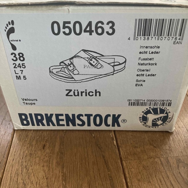 BIRKENSTOCK(ビルケンシュトック)のお値下げ！BIRKENSTOCK zurich 24.5cm レディースの靴/シューズ(サンダル)の商品写真