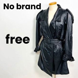 No brand ノーブランド　レディース　牛革　レザージャケット　free