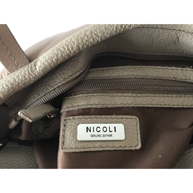 美品◎NICOLI ニコリ レザー 2wayバッグ　ショルダー&ハンドバッグ