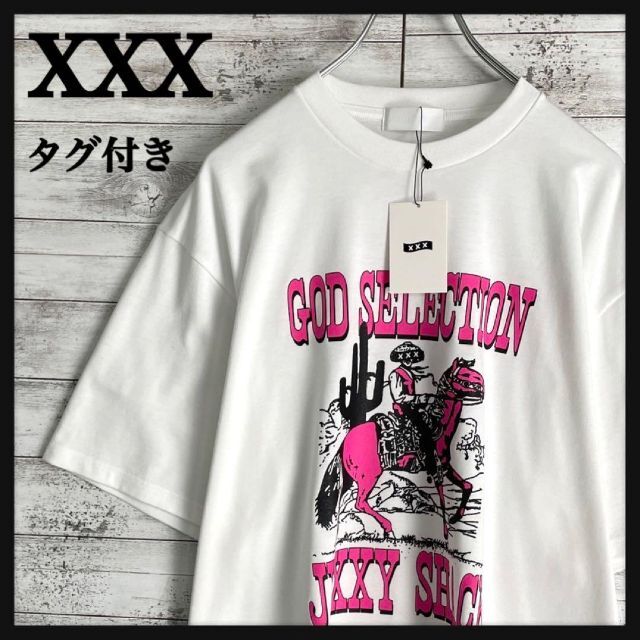 7629 【希少デザイン】ゴッドセレクションXXX☆フォトロゴ定番tシャツ　美品