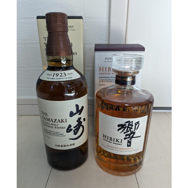 サントリー　山崎ウイスキー　響　未開封　2本セット 食品/飲料/酒の酒(ウイスキー)の商品写真