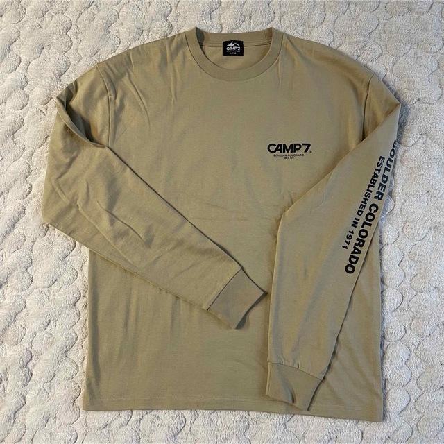 新品未使用 Camp7 ロンT サイズL カーキ メンズのトップス(Tシャツ/カットソー(七分/長袖))の商品写真