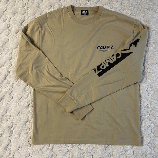 新品未使用 Camp7 ロンT サイズL カーキ メンズのトップス(Tシャツ/カットソー(七分/長袖))の商品写真